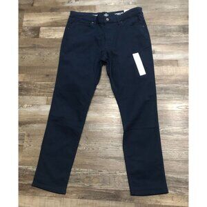 St. John's Bay 5-Pocket Slim Fit Pants Mens 34x30 Blue New with Tags